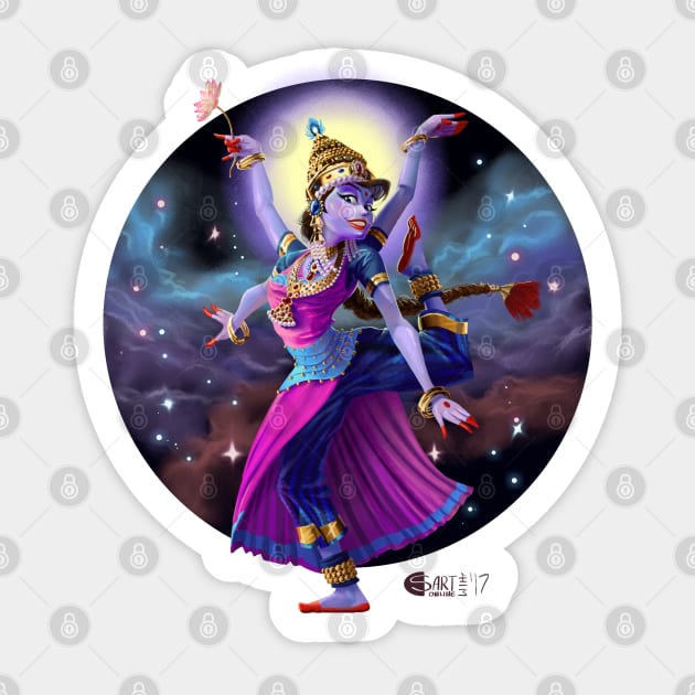 Indian Dancer Sticker by cseguritanart